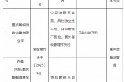 螞蟻消金被罰140萬元：公司治理不完善、風(fēng)控獨(dú)立性不足、貸后管理不到位、委外催收管理不到位