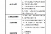 山西左云農(nóng)商行被罰80萬元：因報(bào)告制高管任職未報(bào)告，四名高管被警告