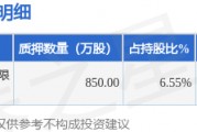聯(lián)創(chuàng)股份（300343）股東李洪國質(zhì)押850萬股，占總股本0.79%